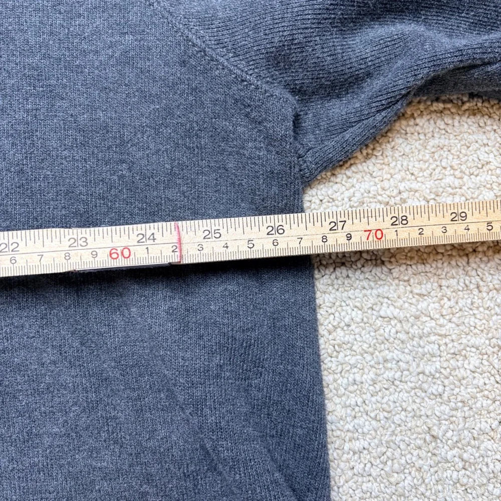 Polo Ralph Lauren Mens XXL Gray 100% Cotton Quarter Zip Sweater Pony Logo